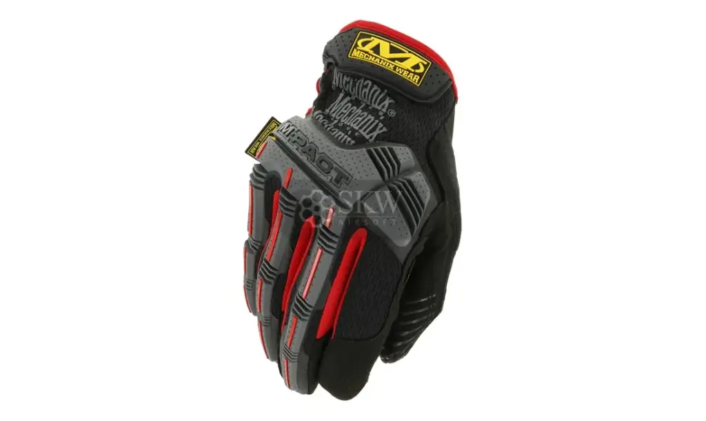 GUANTES MECHANIX M-PACT NEGRO/ROJO TALLA-L