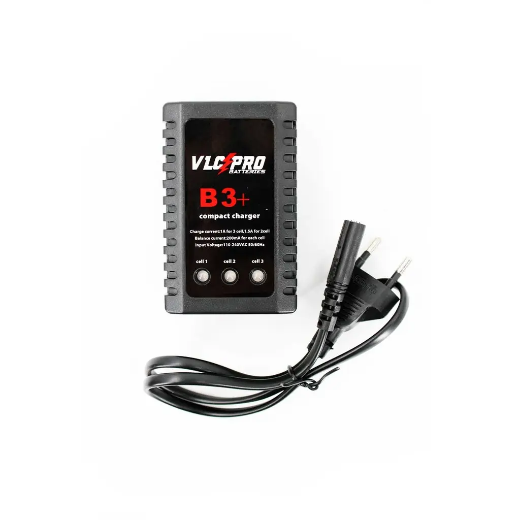 CARGADOR BATERIA VLC BALENCEADOR PRO B3 PLUS LIPO/LI-ION 7.4V/11.1V 20W NEGRO