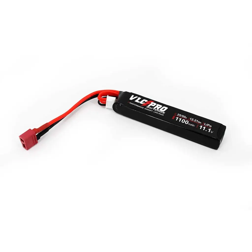 BATERIA VLC PRO LIPO 11.1V 1100MAH 25C/50C 1STICK T-DEAN NEGRA