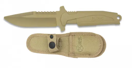 cuchillo entrenamiento K 25 TAN.