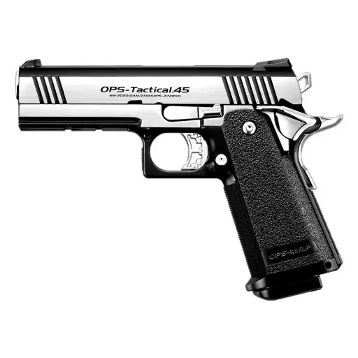 PISTOLA MARUI HI-CAPA DUAL STAINLESS GAS NEGRO-PLATA