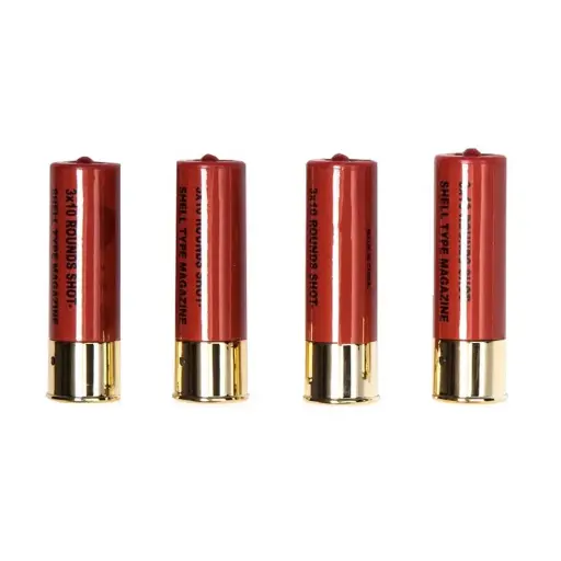 CARTUCHOS ESCOPETA ASG 30RDS 4PCS ROJO