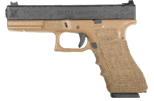 Delta Armory airsoft pistol P03 GBB Green Gas Tan